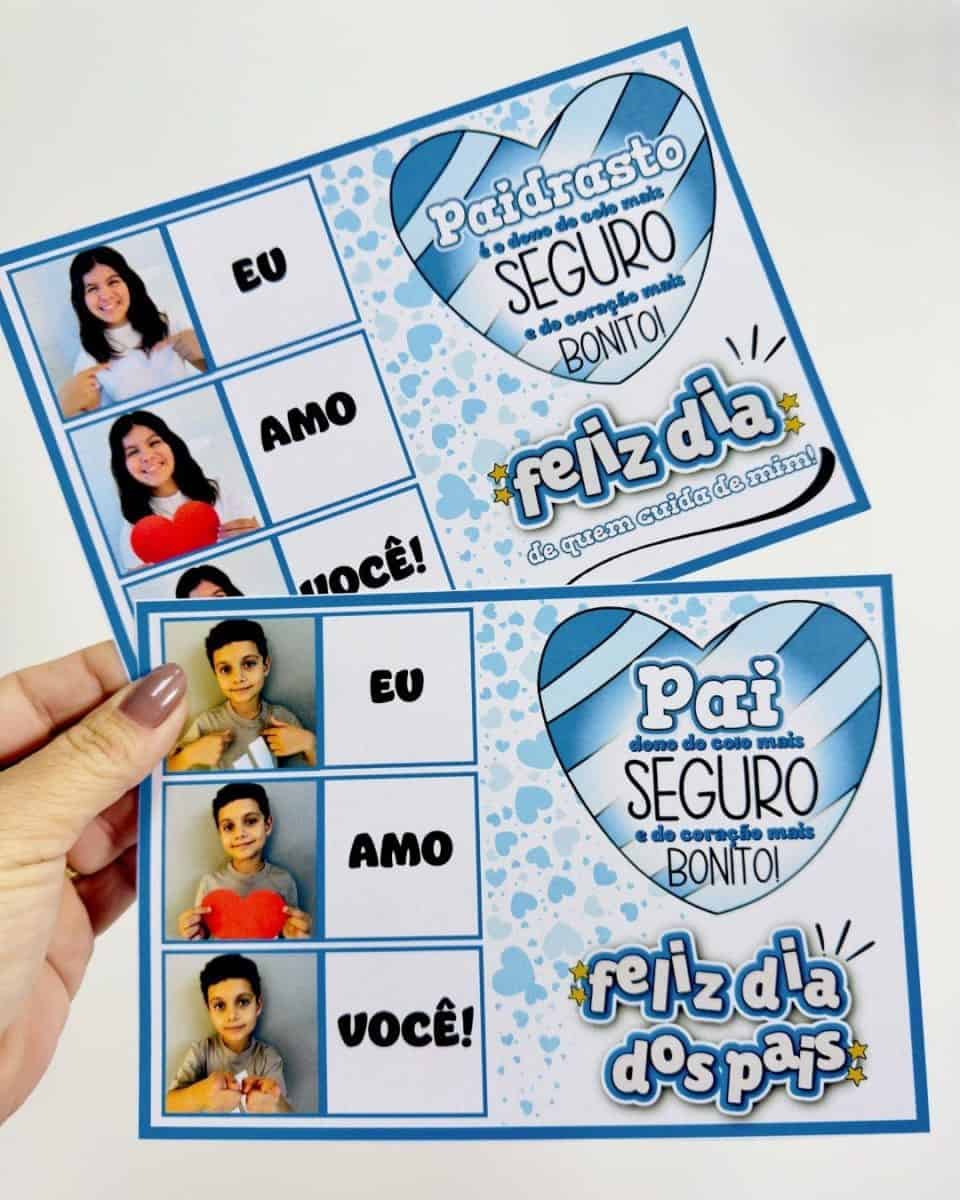 Cartão com Foto – Dia dos Pais - Dia dos Pais