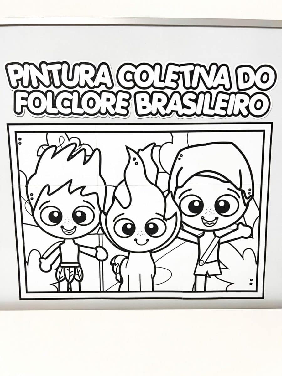 Pintura Coletiva do Folclore Brasileiro - Folclore Brasileiro