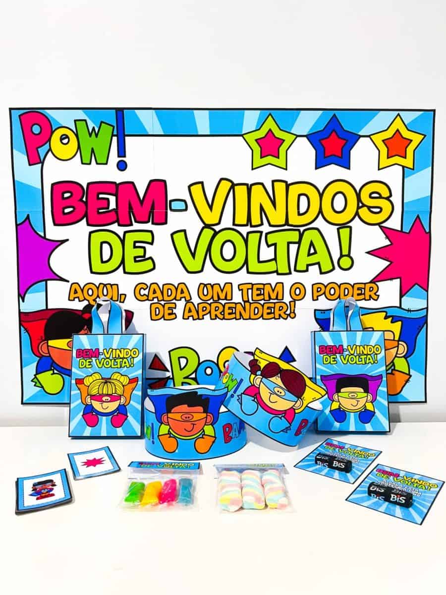 Kit Volta às Aulas Super-Heróis - Volta às Aulas