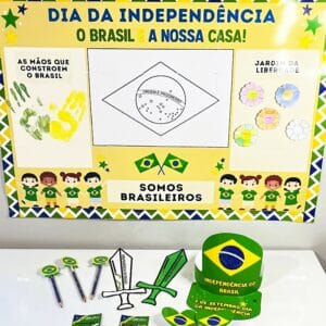 Kit Dia da Independência - Painel Interativo e Lembrancinhas