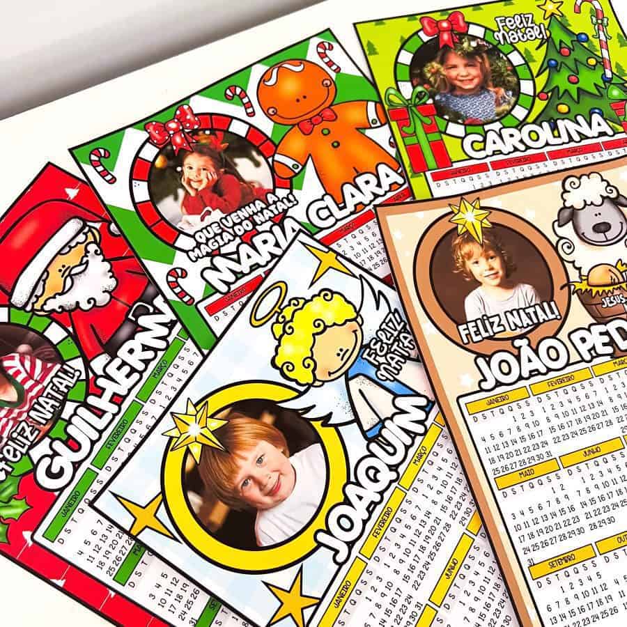 Calendários Editáveis de Natal: Lembrancinhas Personalizadas - Uncategorized