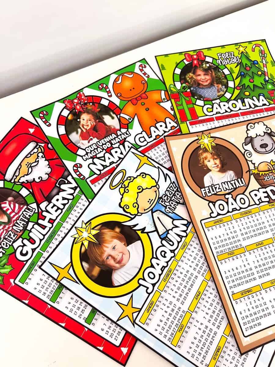Calendários Editáveis de Natal: Lembrancinhas Personalizadas - Uncategorized
