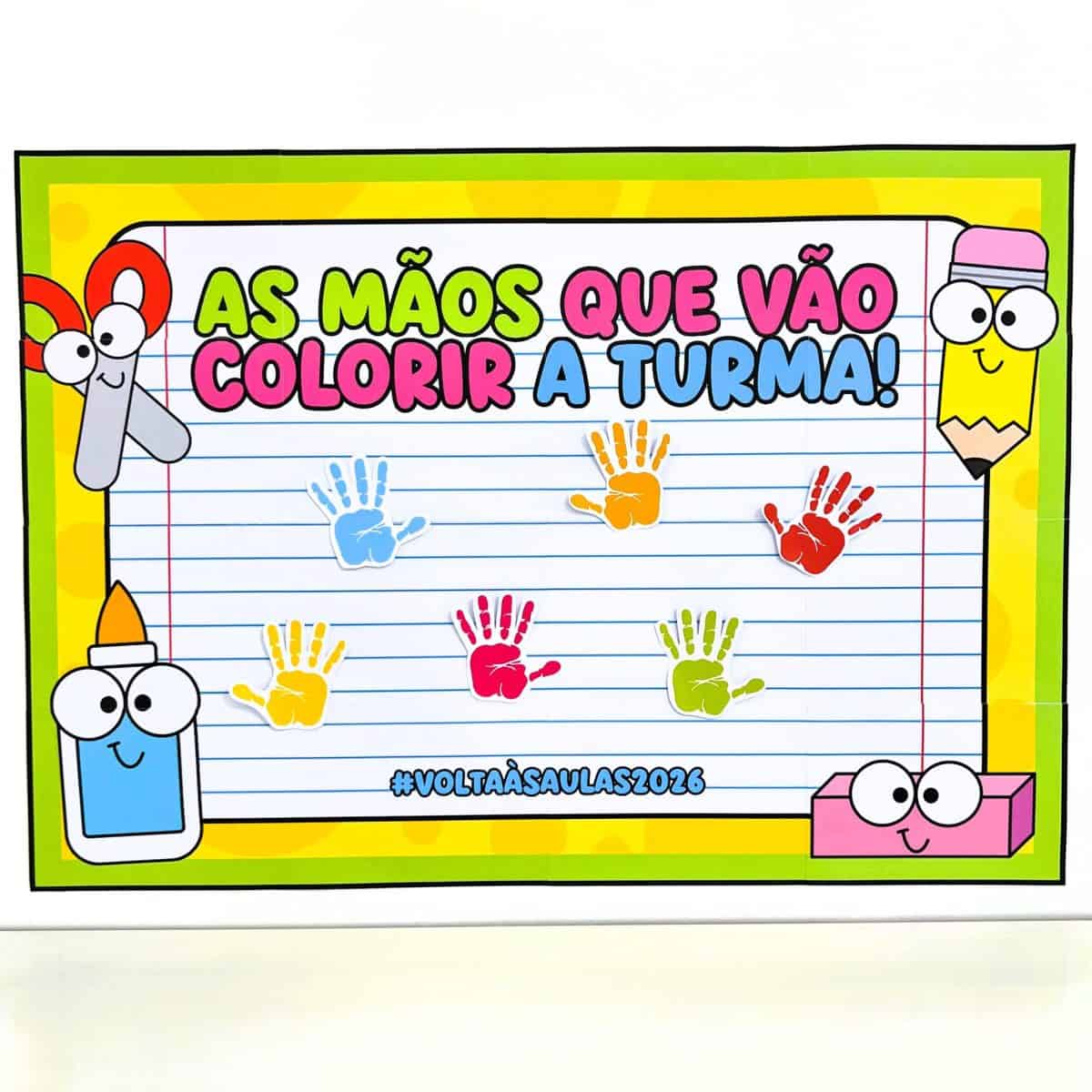 Cartaz Colaborativo Volta às Aulas 2026 - Volta às Aulas