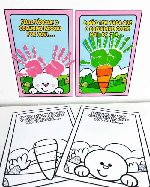Atividade Interativa de Páscoa - Mãozinhas - Páscoa