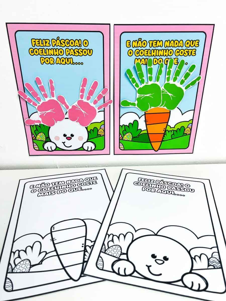 Atividade Interativa de Páscoa - Mãozinhas - Páscoa