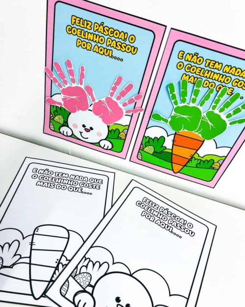 Atividade Interativa de Páscoa - Mãozinhas - Páscoa