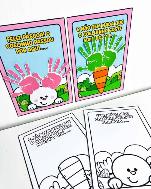 Atividade Interativa de Páscoa - Mãozinhas - Páscoa