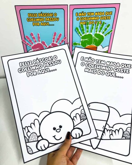 Atividade Interativa de Páscoa - Mãozinhas - Páscoa