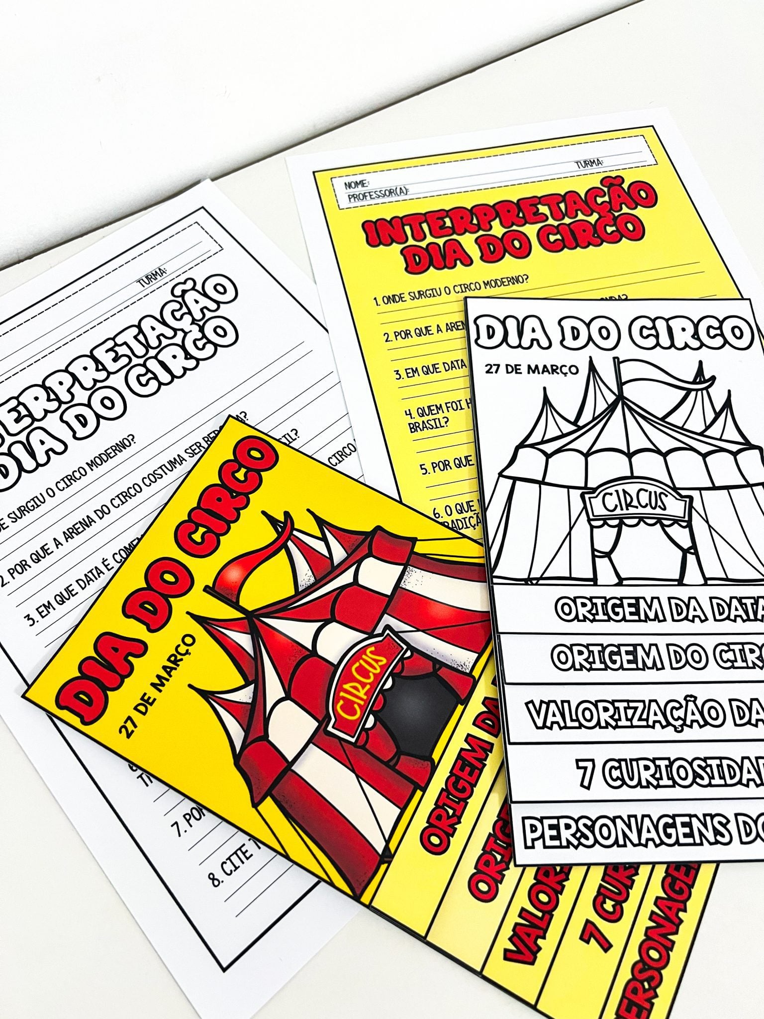 Flipbook + Interpretação Dia do Circo - Dia do Circo