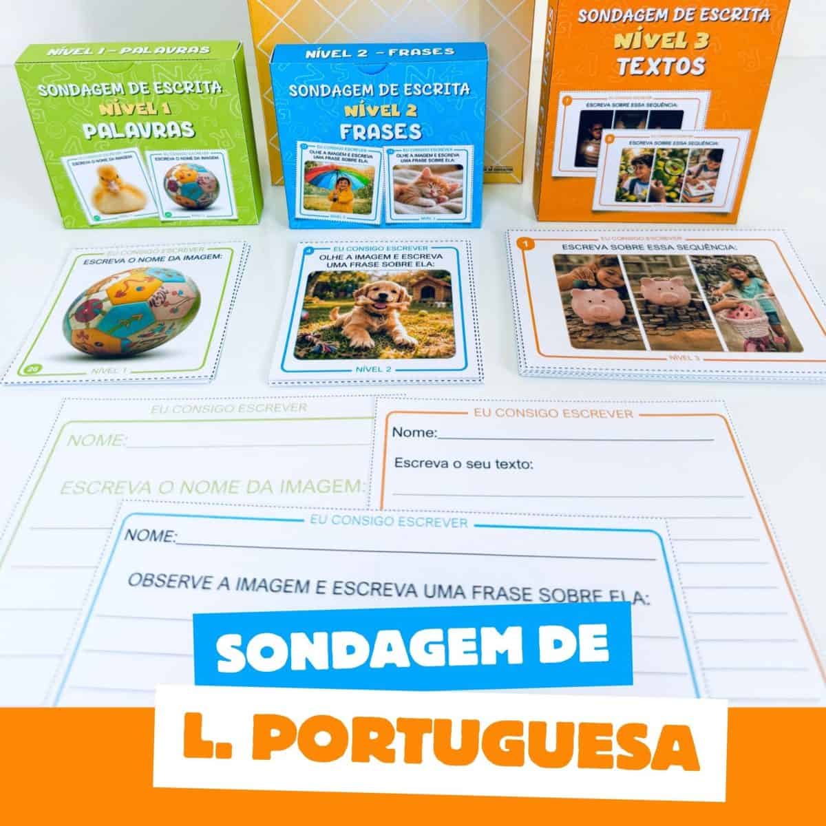 Sondagem de Língua Portuguesa - Alfabetização