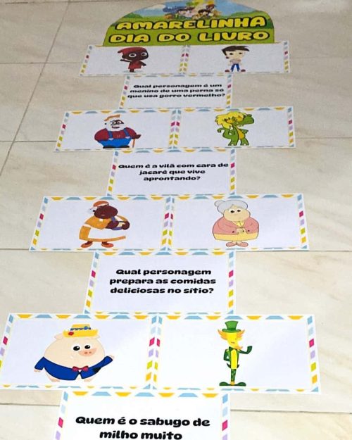 Amarelinha Dia Do Livro - Dia Nacional do Livro Infantil