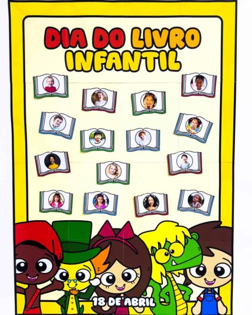 Cartaz Colaborativo Dia do Livro Infantil - Dia Nacional do Livro Infantil
