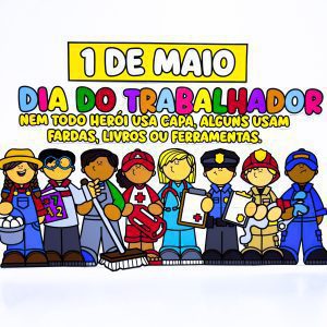 Painel Dia do Trabalhador - Dia do Trabalho