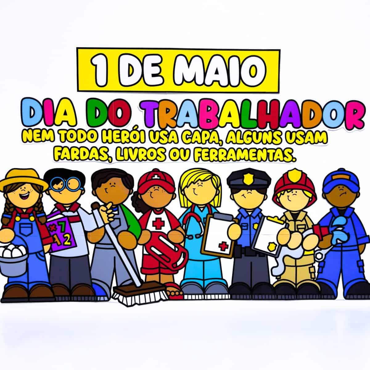 Painel Dia do Trabalhador - Dia do Trabalho